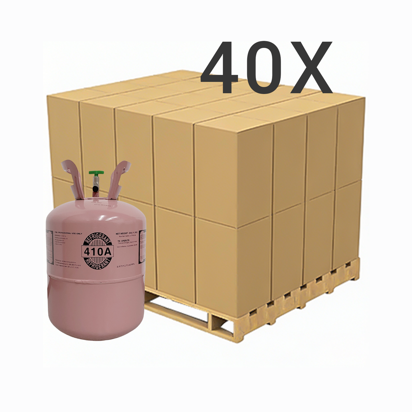25LB R410A (R-410A) Refrigerant Gas | 30 Cylinders