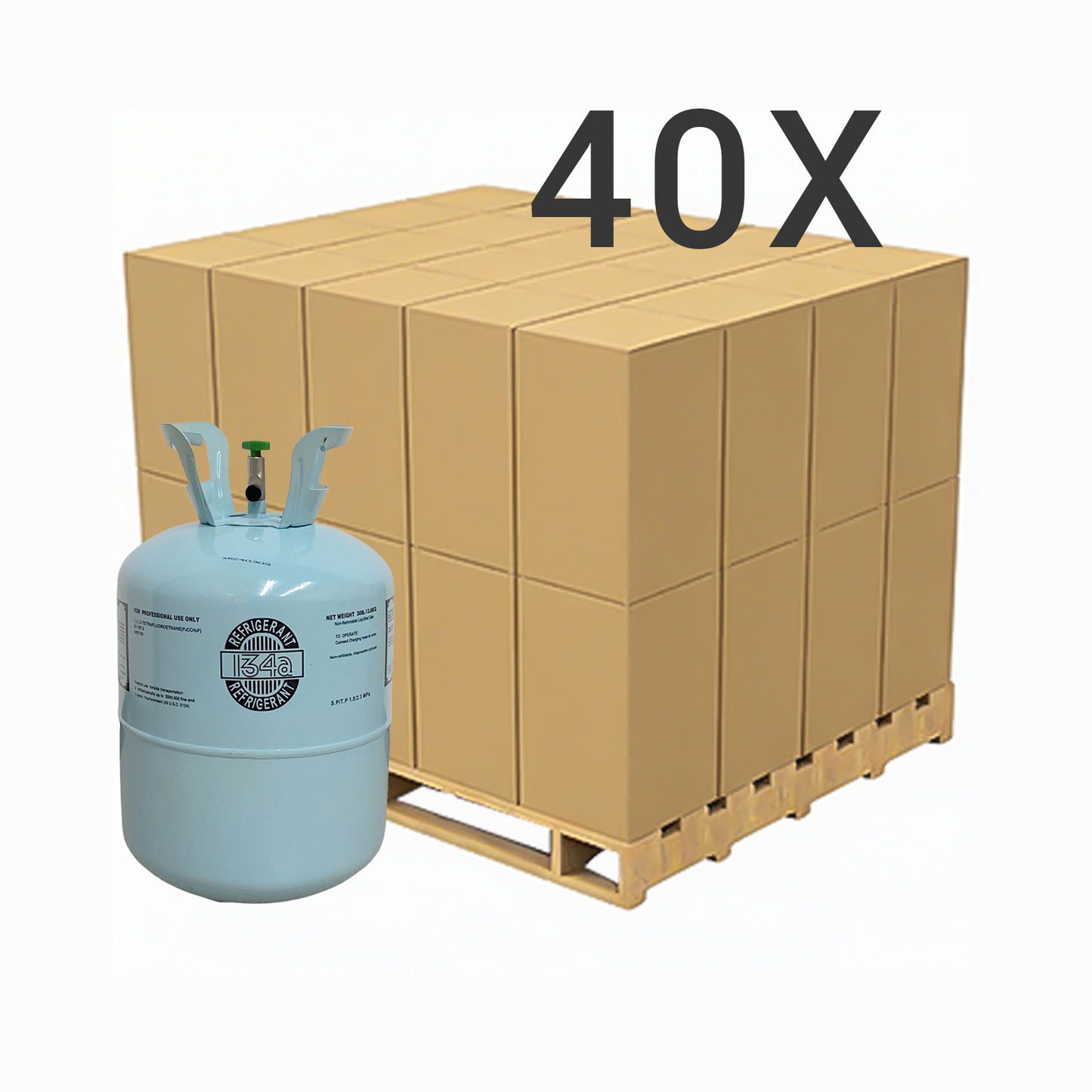 30LB R134A (R-134A) Refrigerant Gas | 5 Cylinders