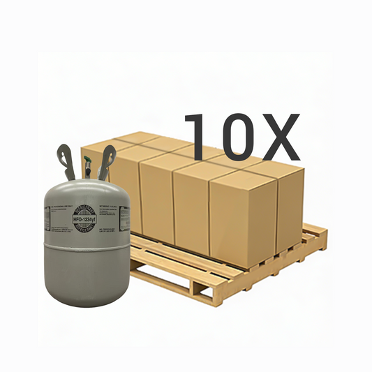 11 LB R1234yf (R-1234yf) Refrigerant Gas | 10 Cylinders