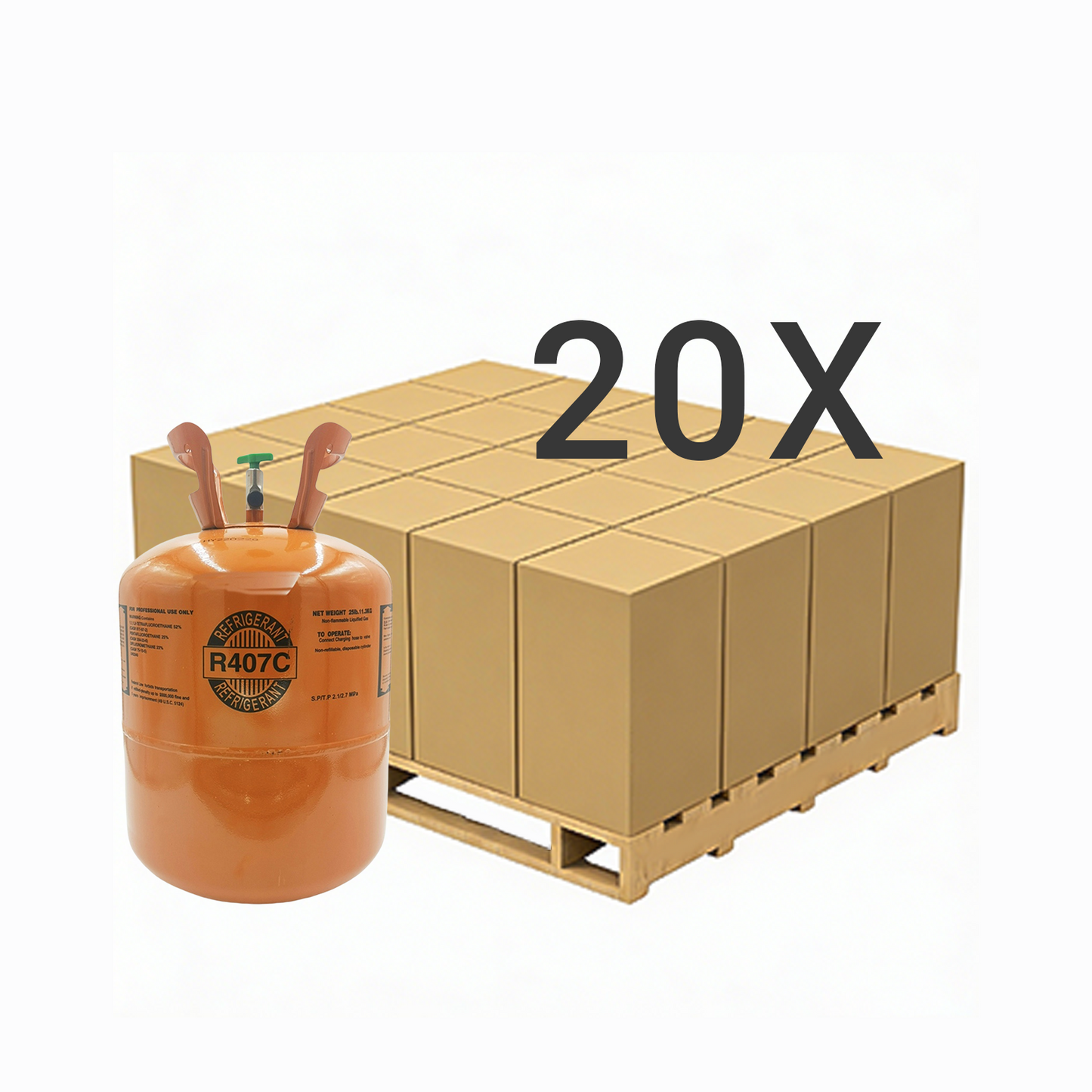 25LB R407C (R-407C) Refrigerant Gas