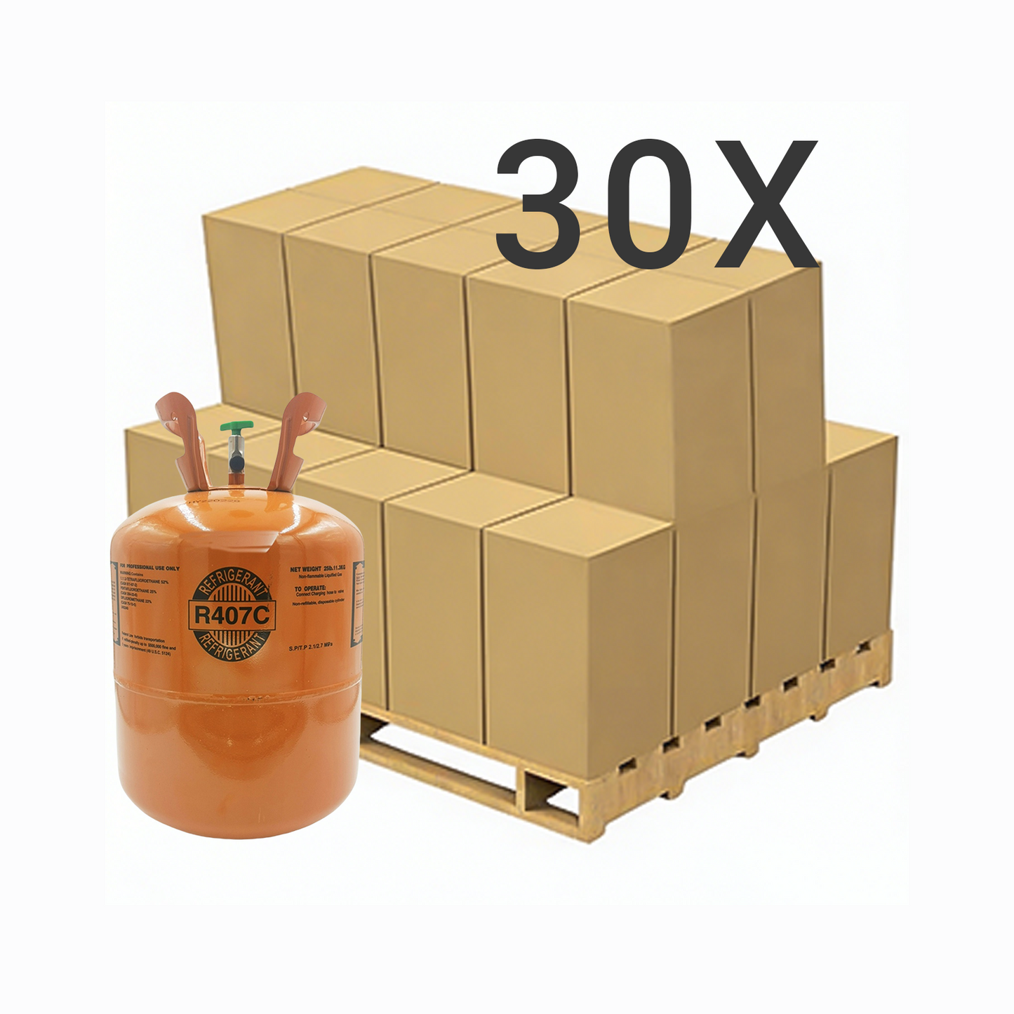 25LB R407C (R-407C) Refrigerant Gas