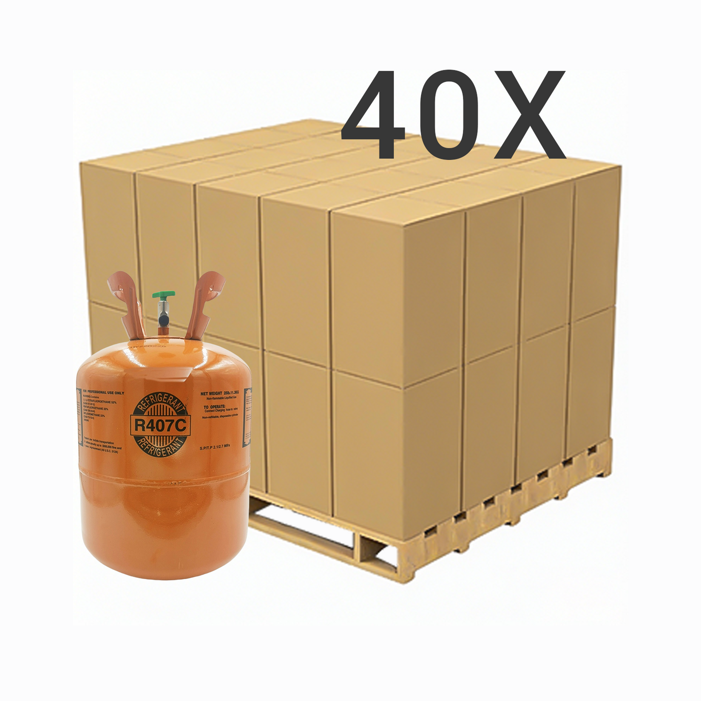 25LB R407C (R-407C) Refrigerant Gas