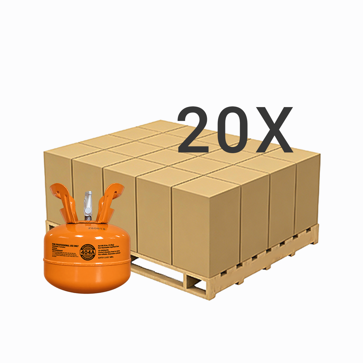5LB R404A (R-404A) Refrigerant Gas | 30 Cylinders