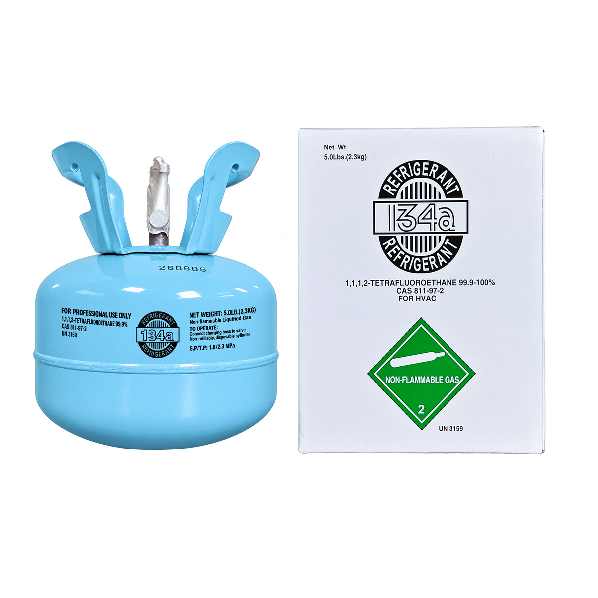 5 LB R134A (R-134A) Refrigerant Gas | 40 Cylinders